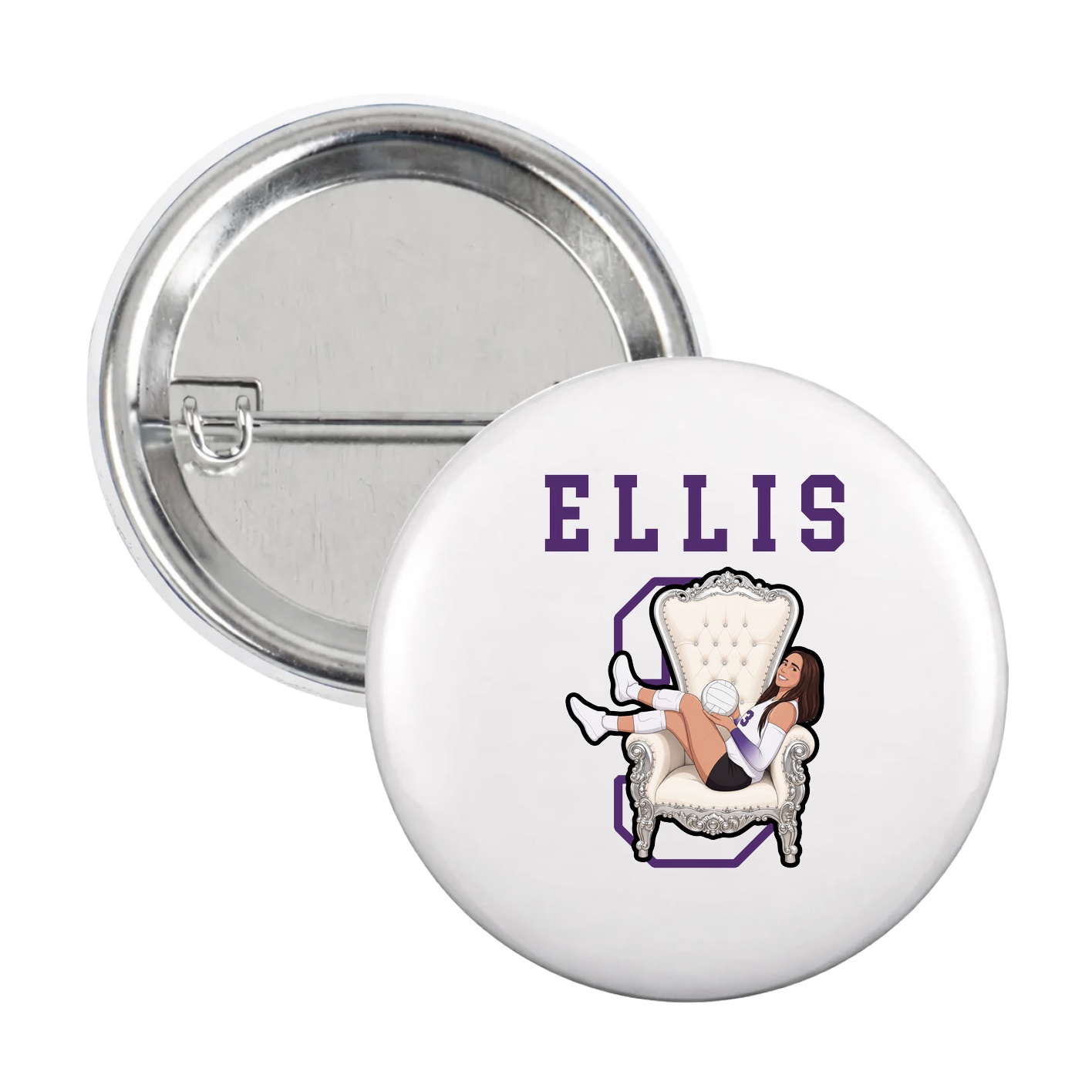 Game Day Button — Shirsey in White