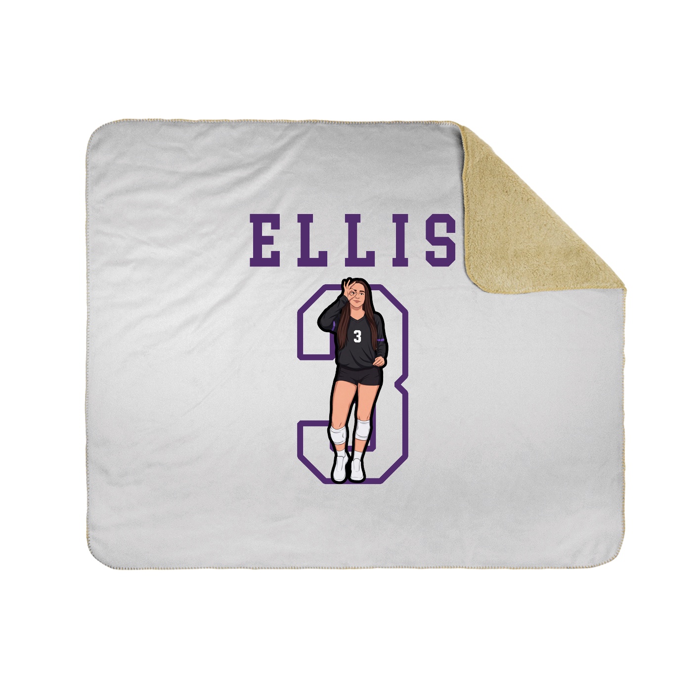 Throw Blanket — Shirsey in White