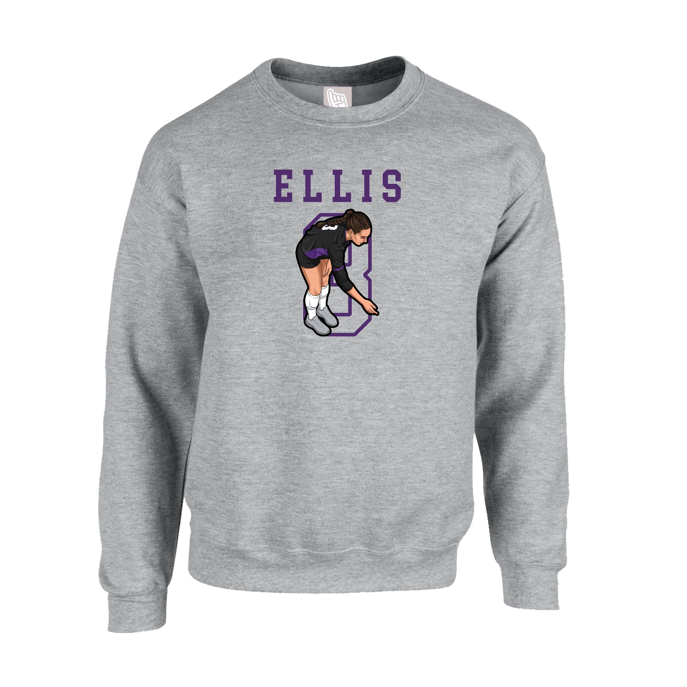 Fleece Crew — Shirsey in Grey