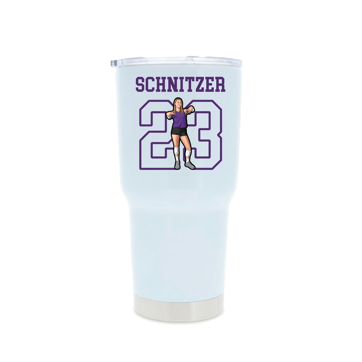 30oz Stainless Steel Tumbler — Shirsey in White