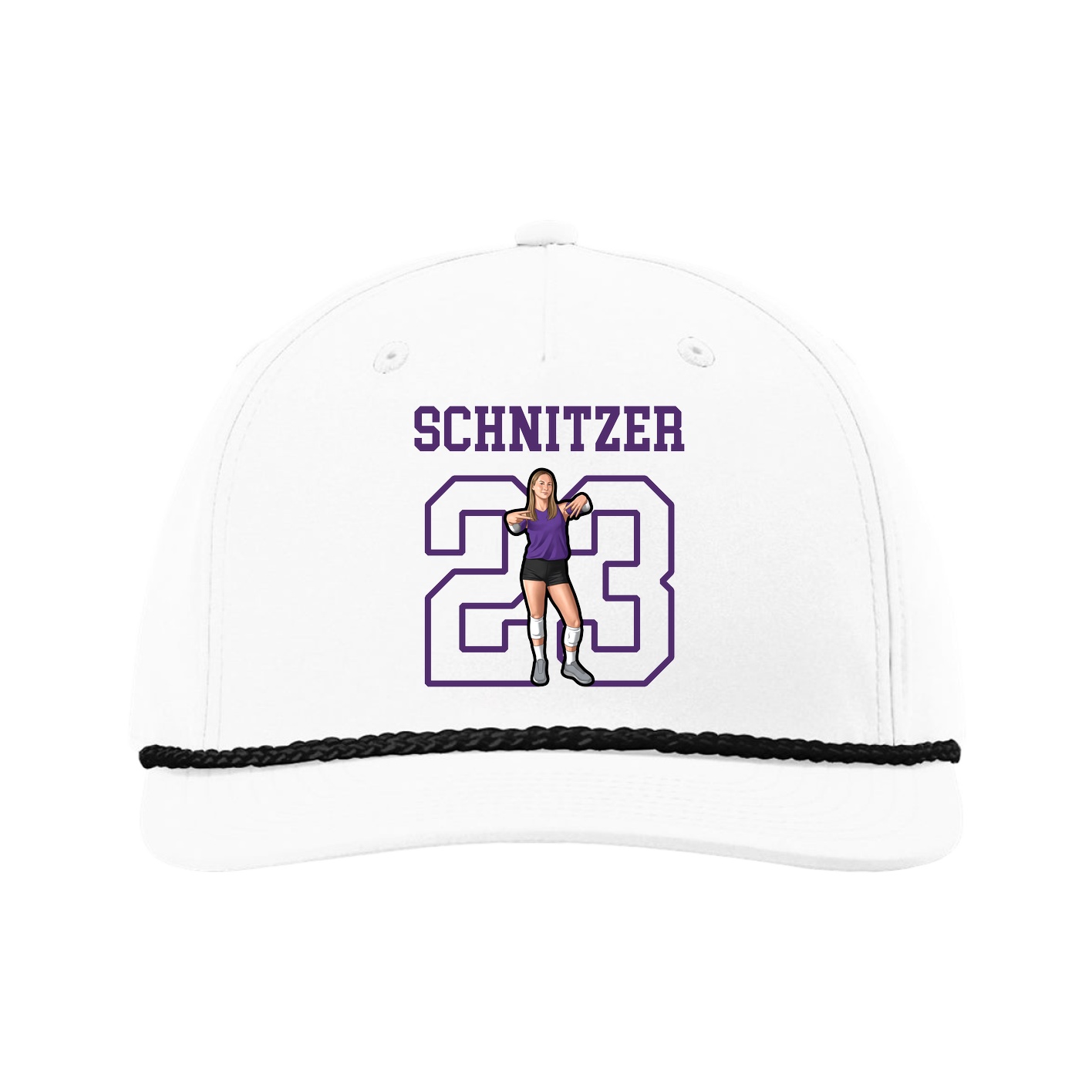 Five-Panel Classic Rope Cap — Shirsey in White