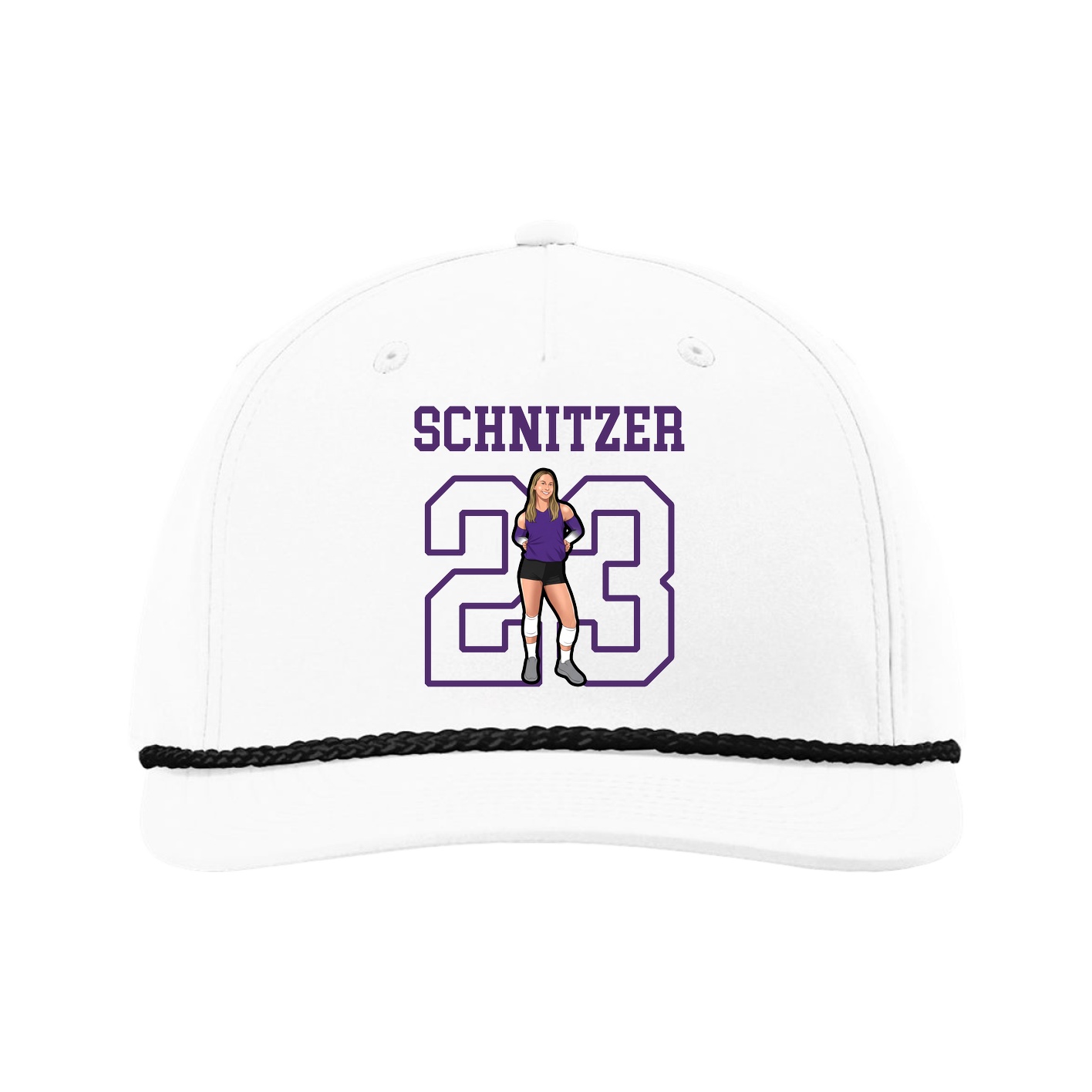 Five-Panel Classic Rope Cap — Shirsey in White