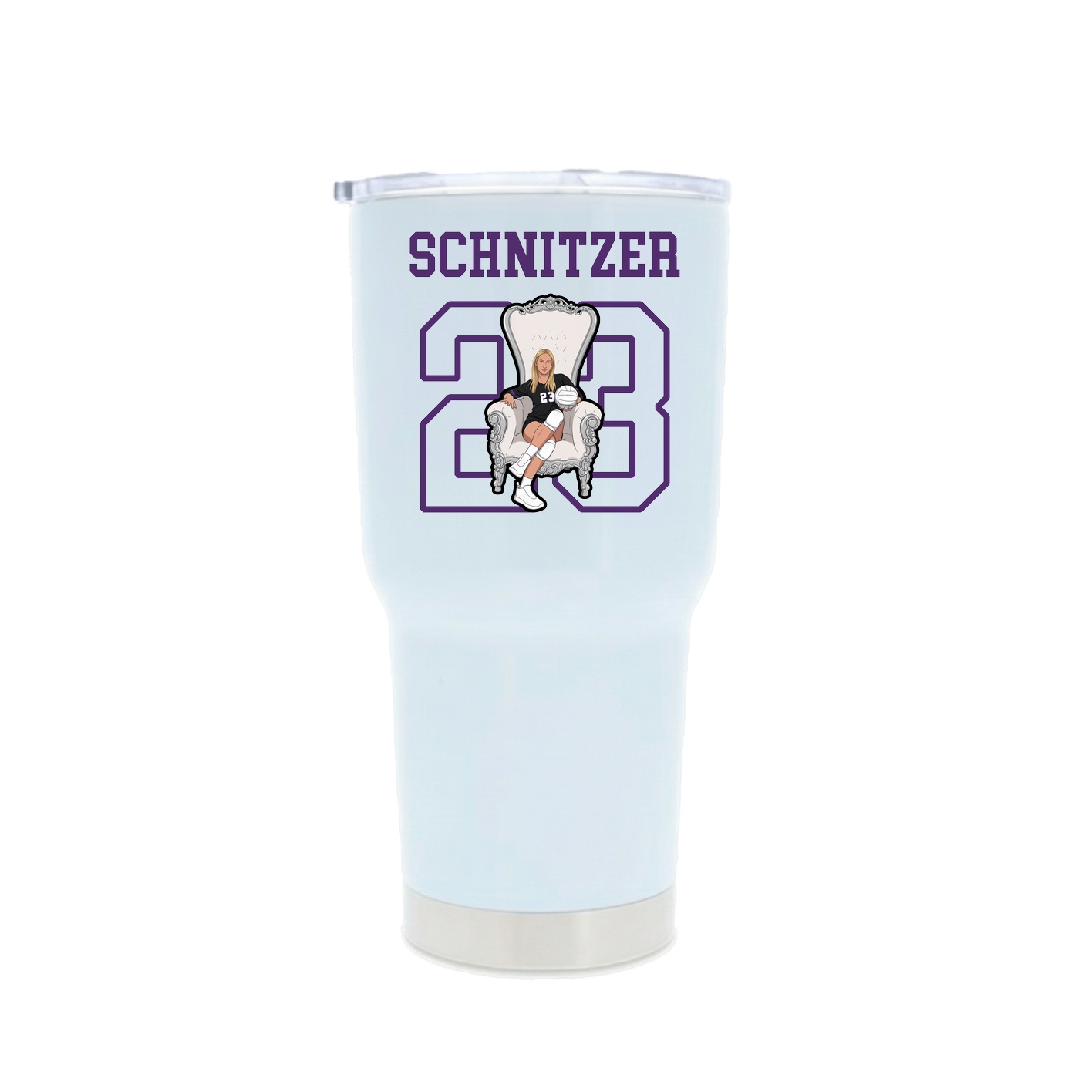 30oz Stainless Steel Tumbler — Shirsey in White