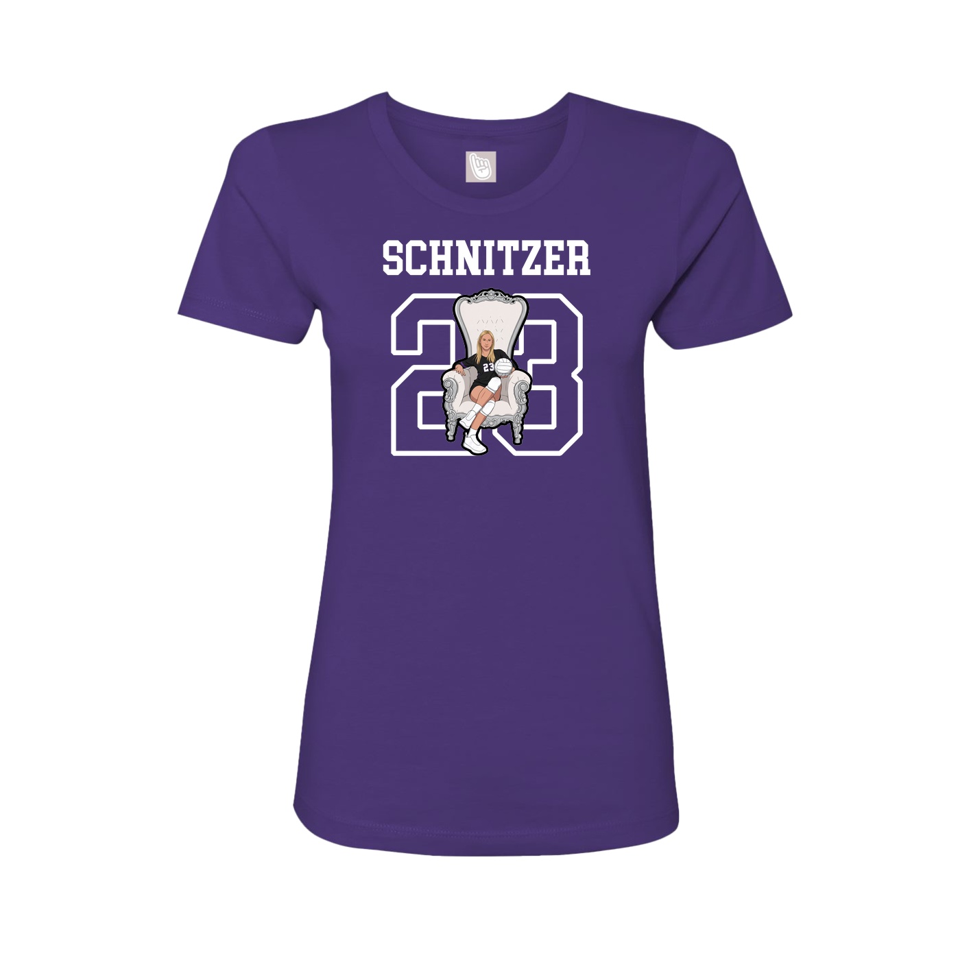 Fitted Women's Tee — Shirsey in Purple