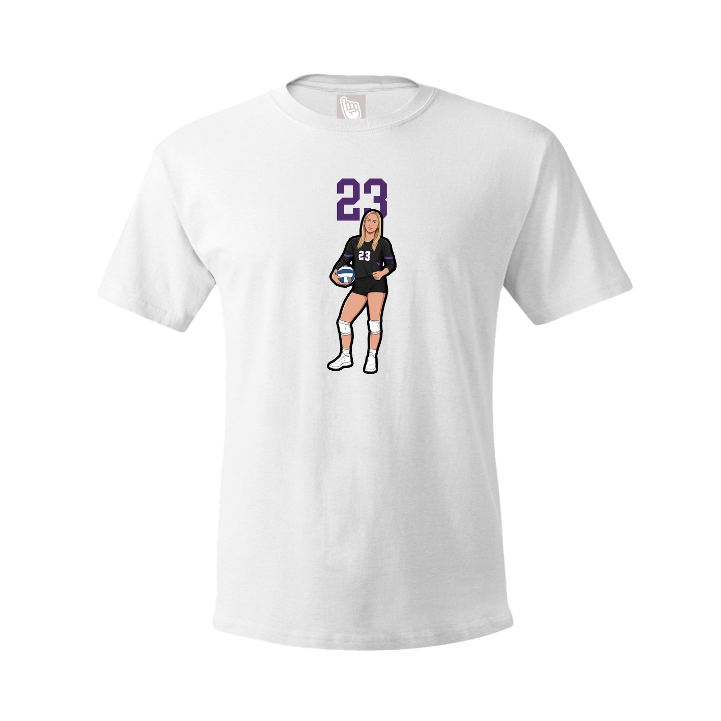 Tee — Number Top in White