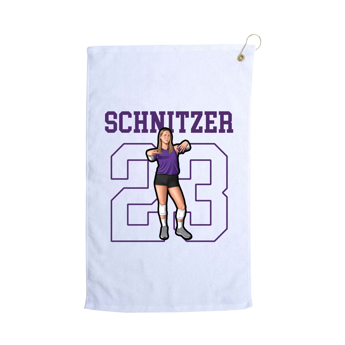 Golf Towel — Shirsey in White