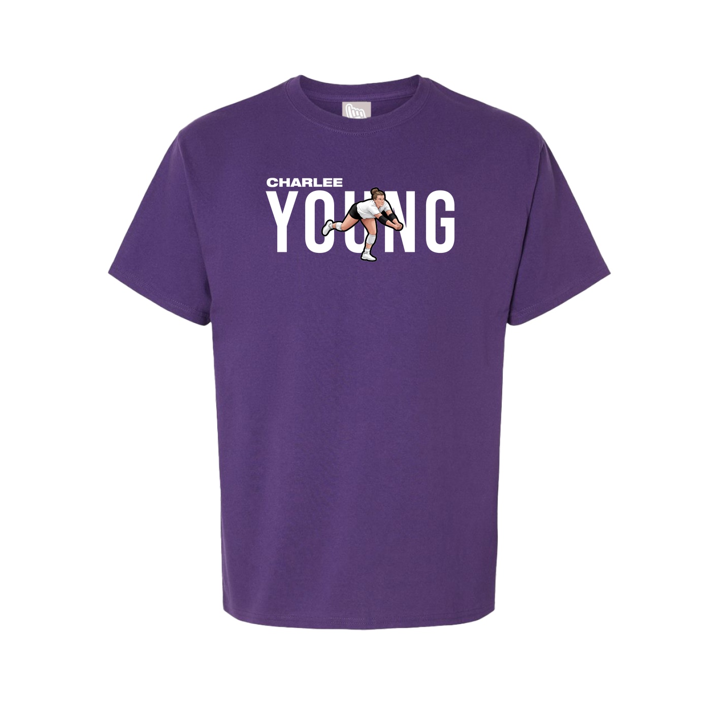 Youth Tee — Player Name in Purple