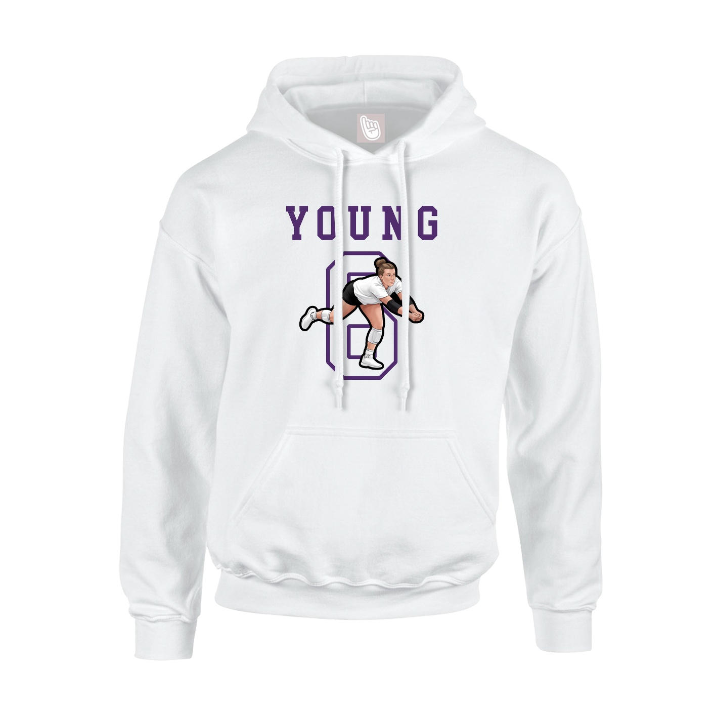 Hoodie — Shirsey in White