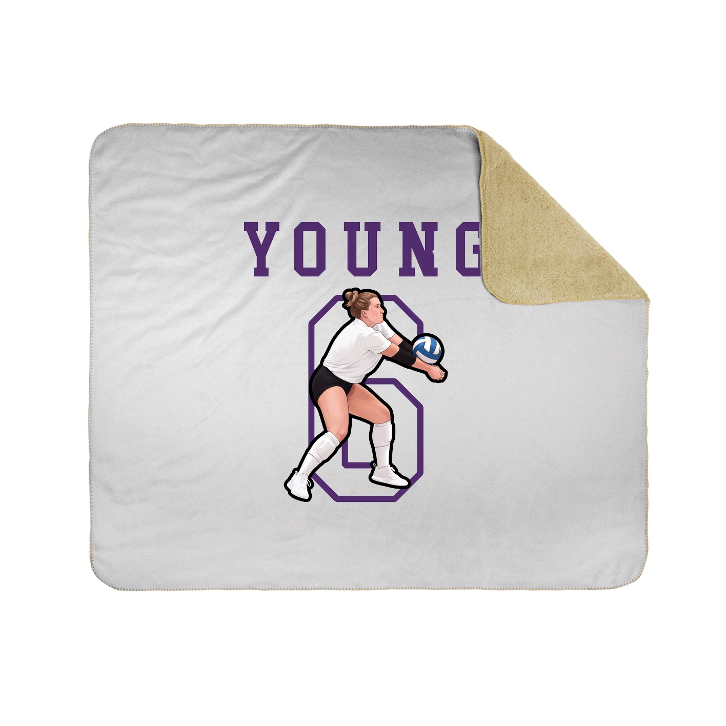 Throw Blanket — Shirsey in White