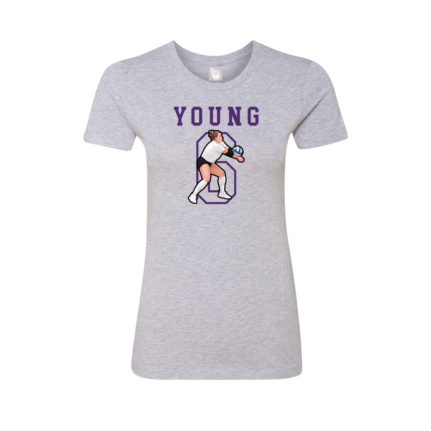 Fitted Women's Tee — Shirsey in Grey