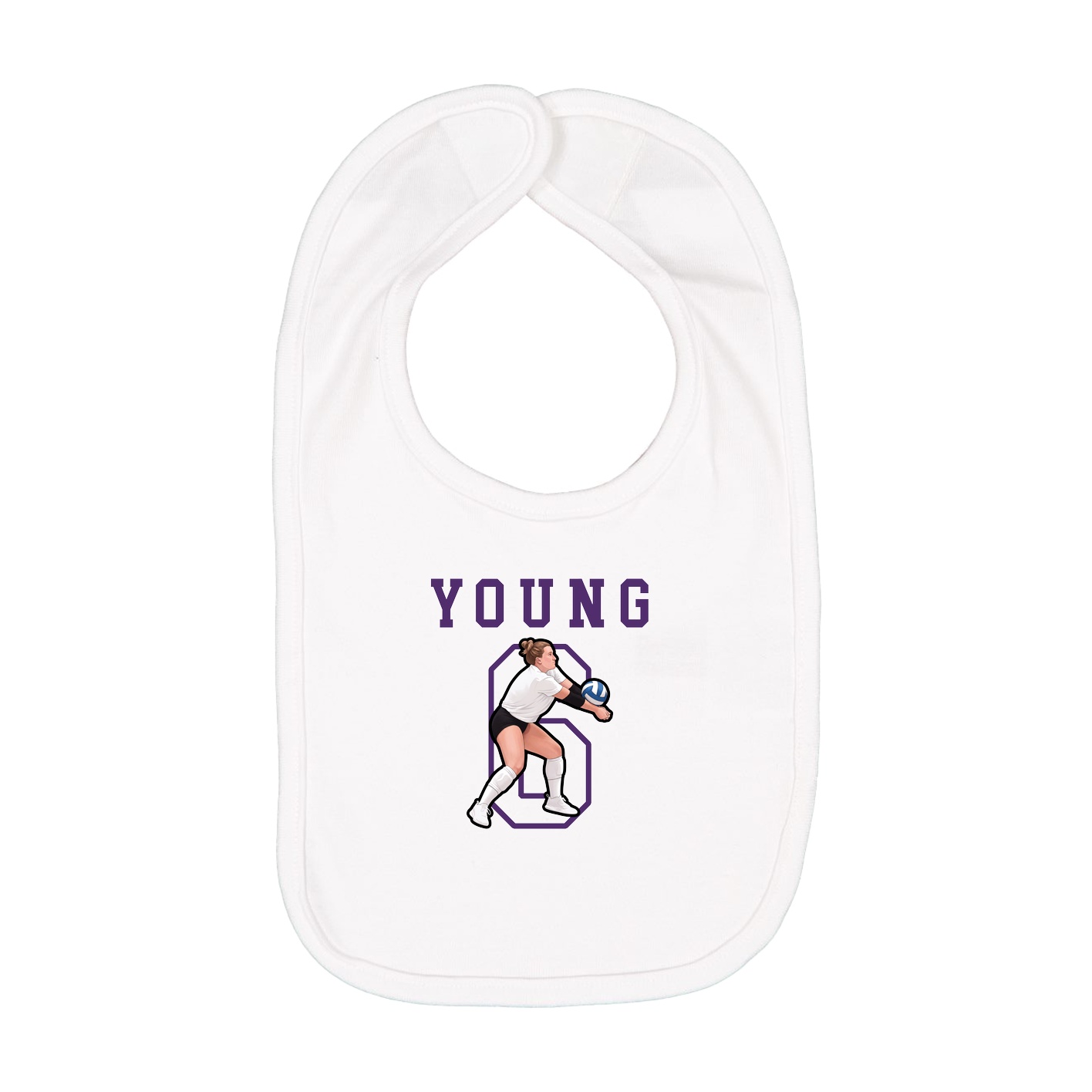 Infant Bib — Shirsey in White