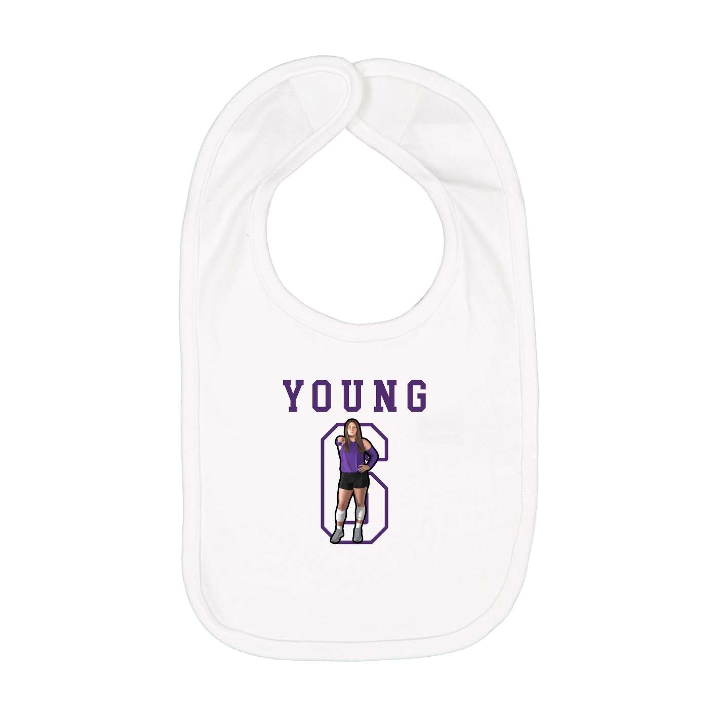 Infant Bib — Shirsey in White