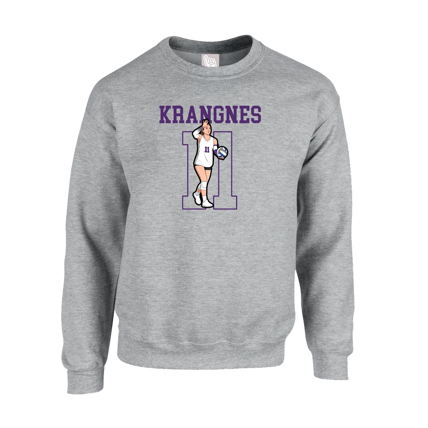 Fleece Crew — Shirsey in Grey