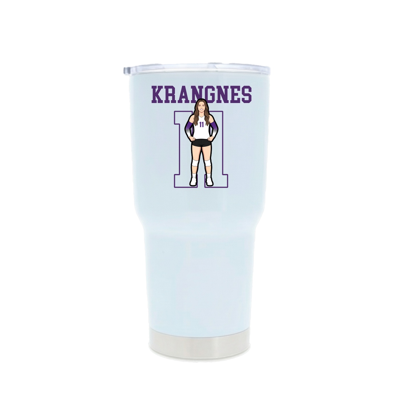 30oz Stainless Steel Tumbler — Shirsey in White