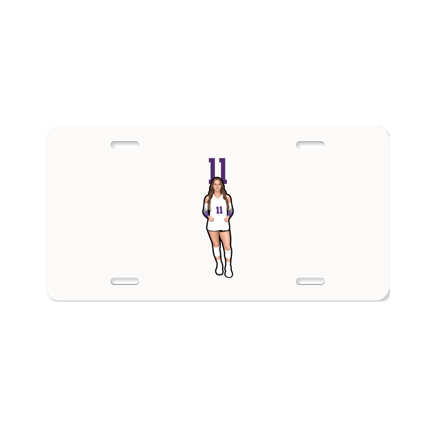 License Plate — Number Top in Classic