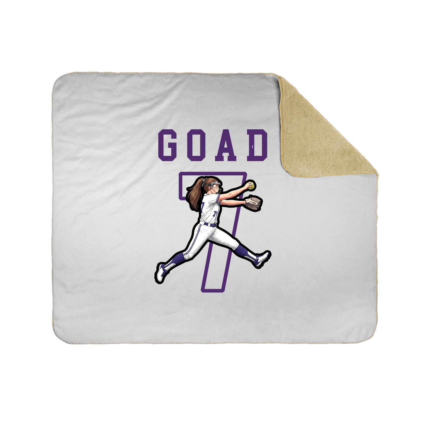 Throw Blanket — Shirsey in White