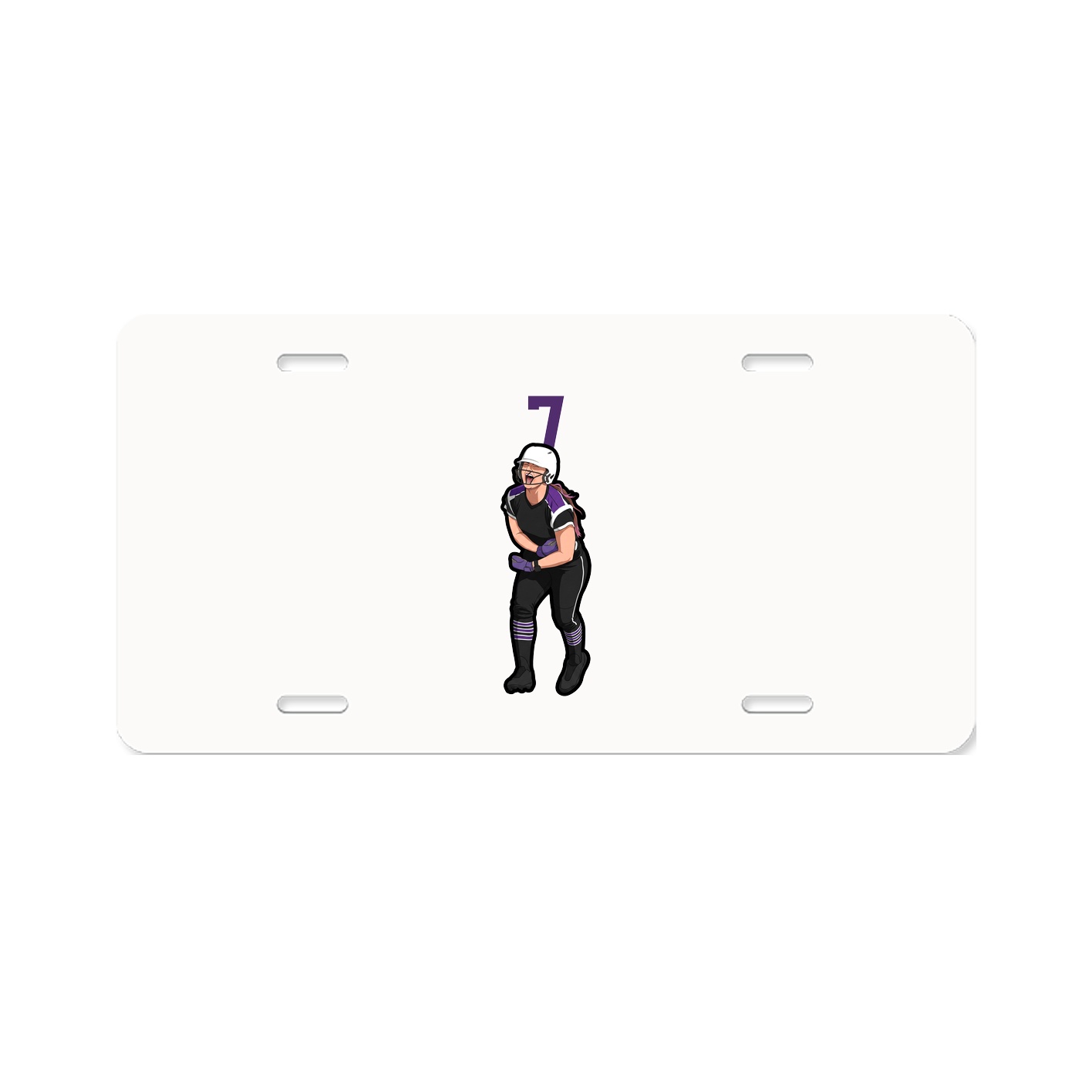 License Plate — Number Top in Classic