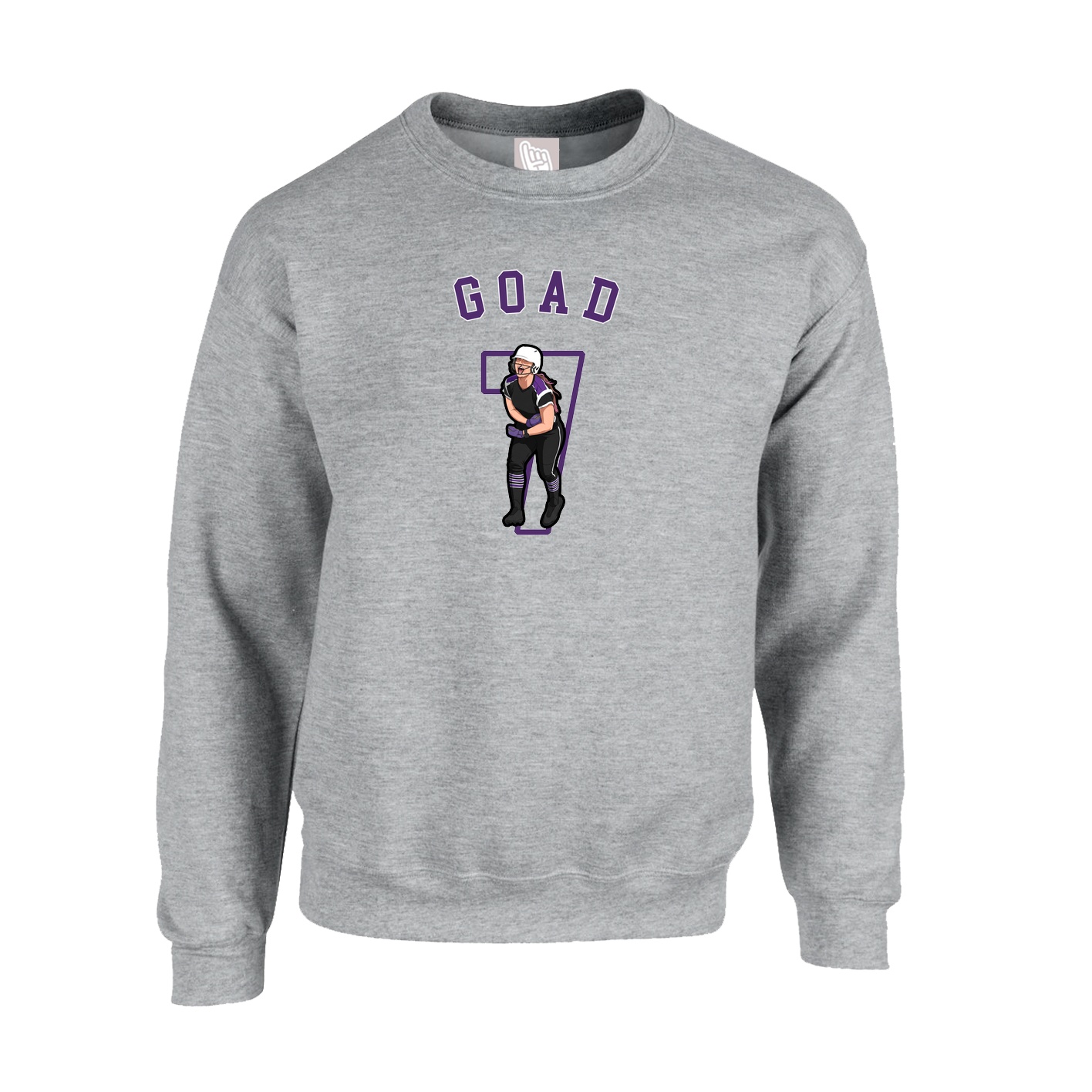 Fleece Crew — Shirsey Arch in Grey