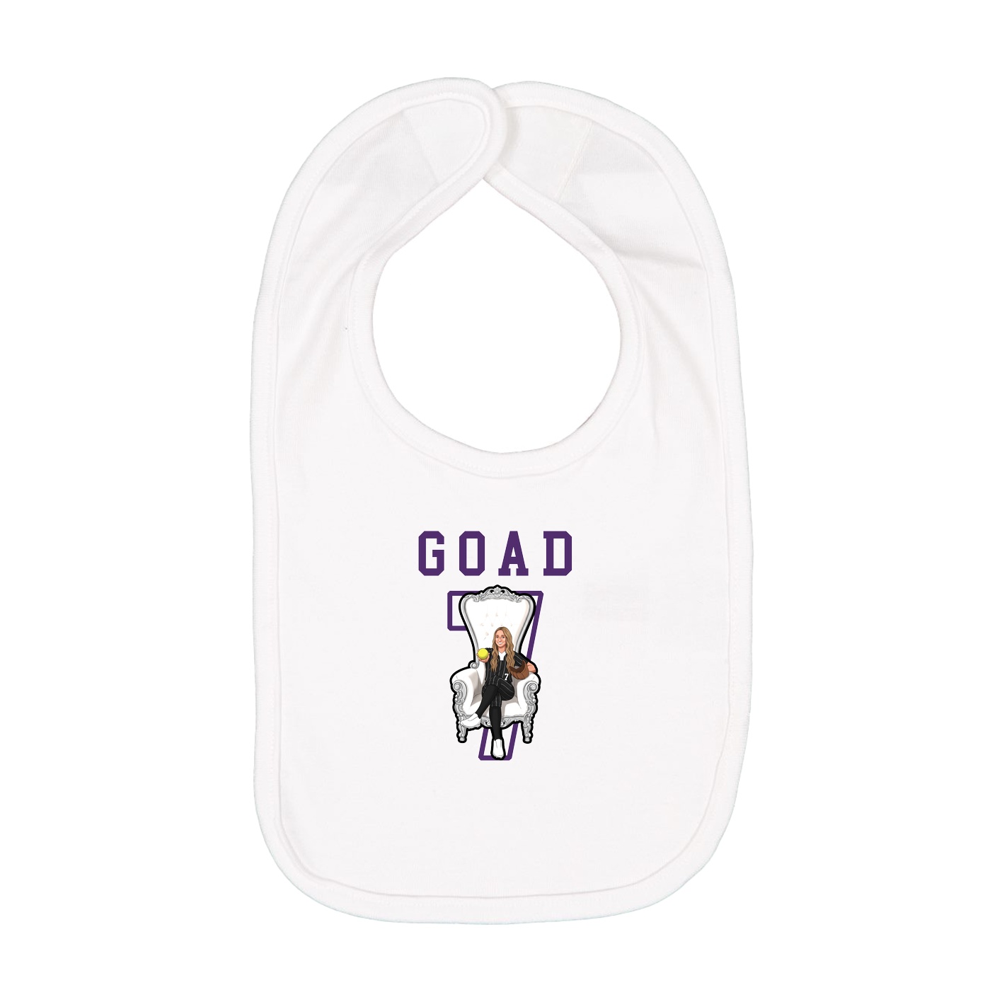 Infant Bib — Shirsey in White