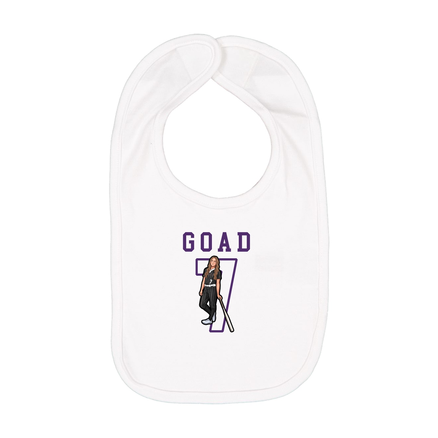 Infant Bib — Shirsey in White