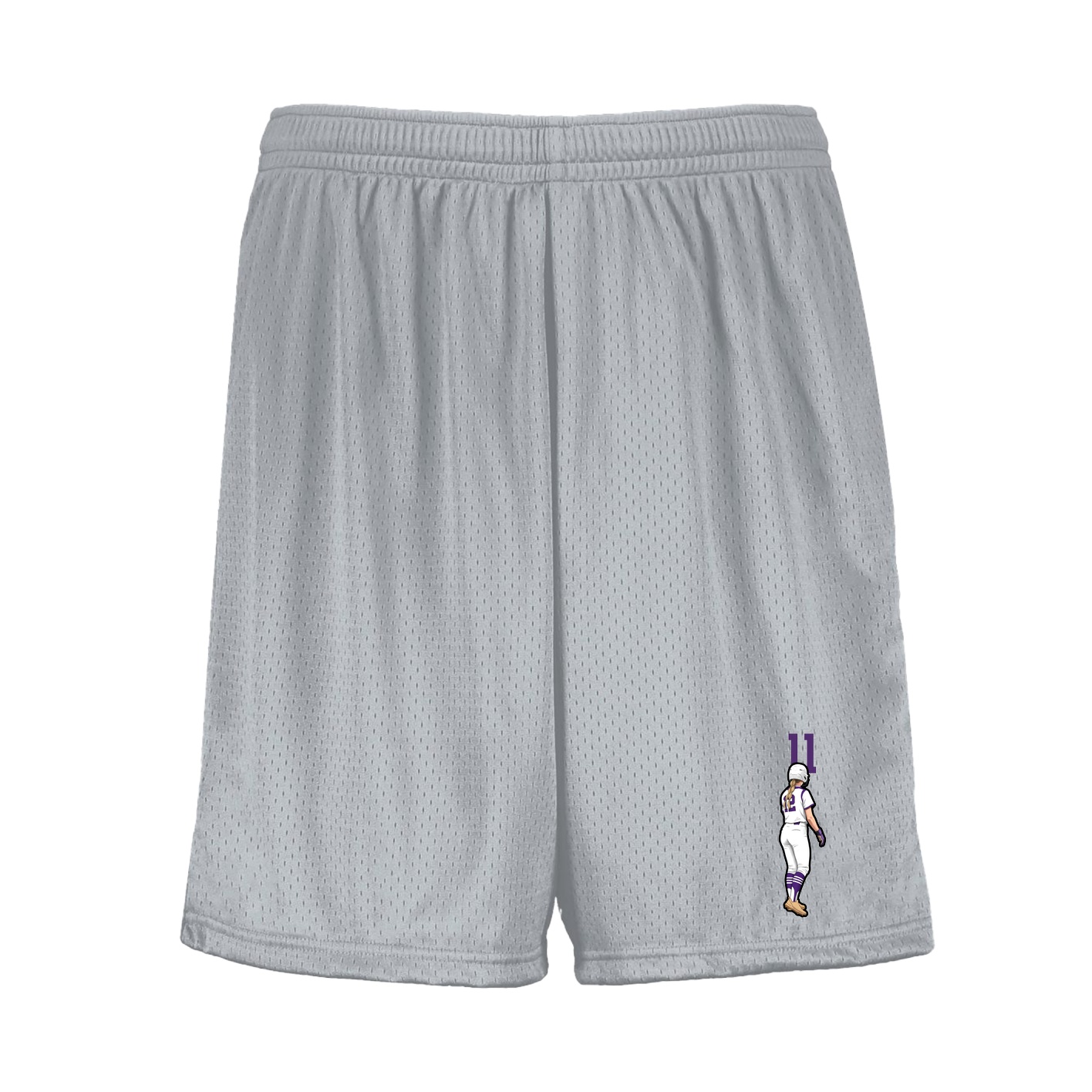 Shorts — Number Top in Silver