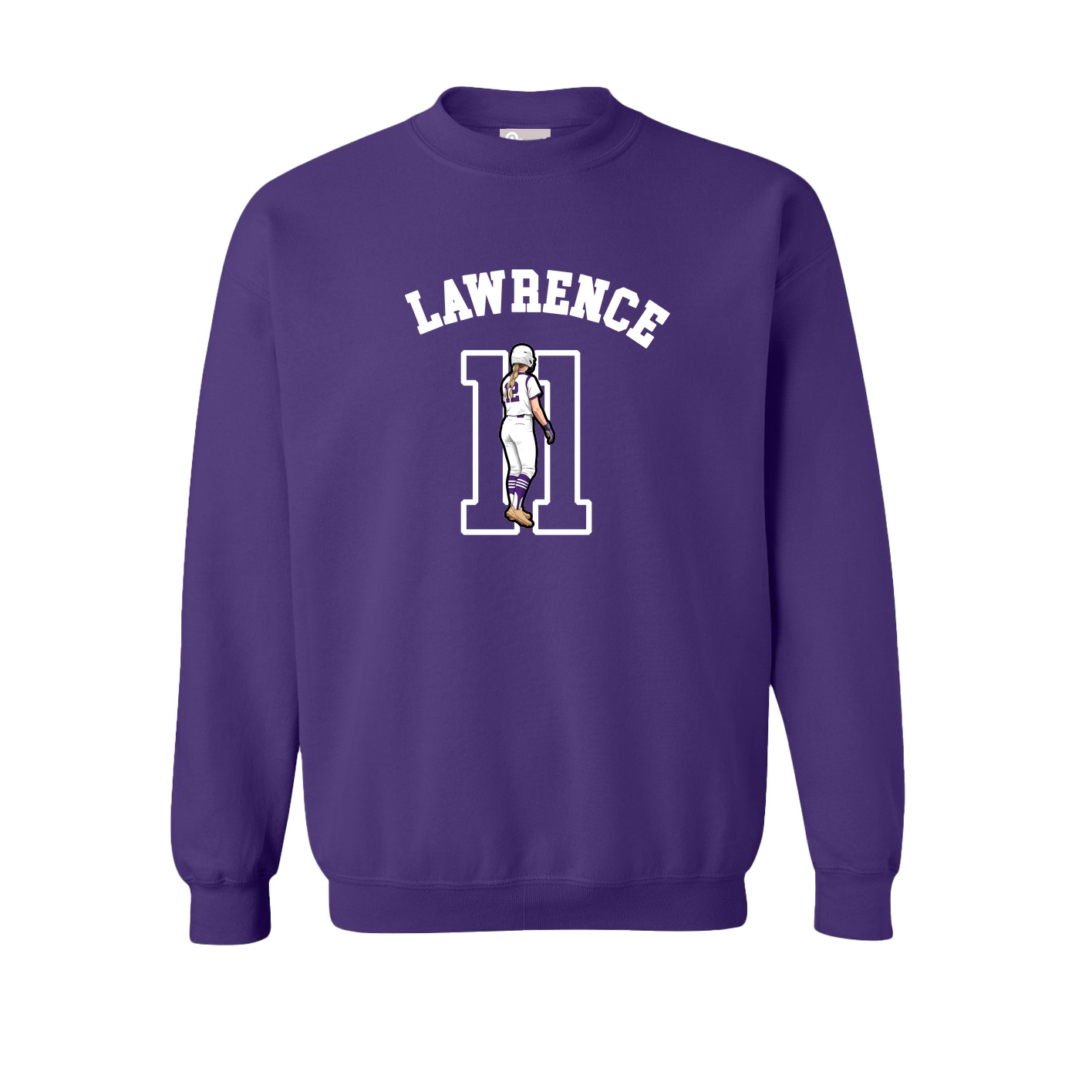 Fleece Crew — Shirsey Arch in Purple