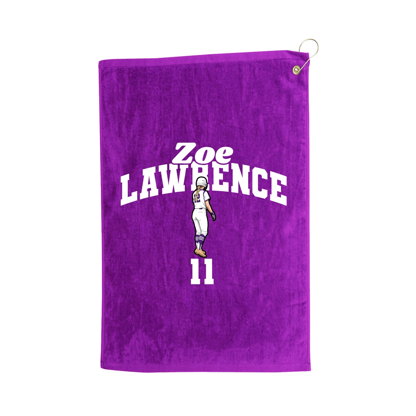 Golf Towel — Signature Arch in Purple