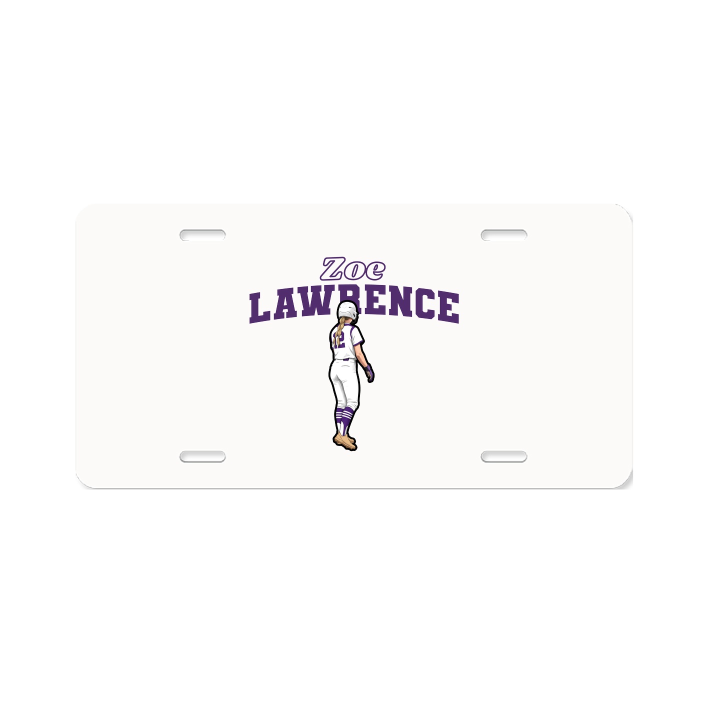 License Plate — Name Arch in Classic