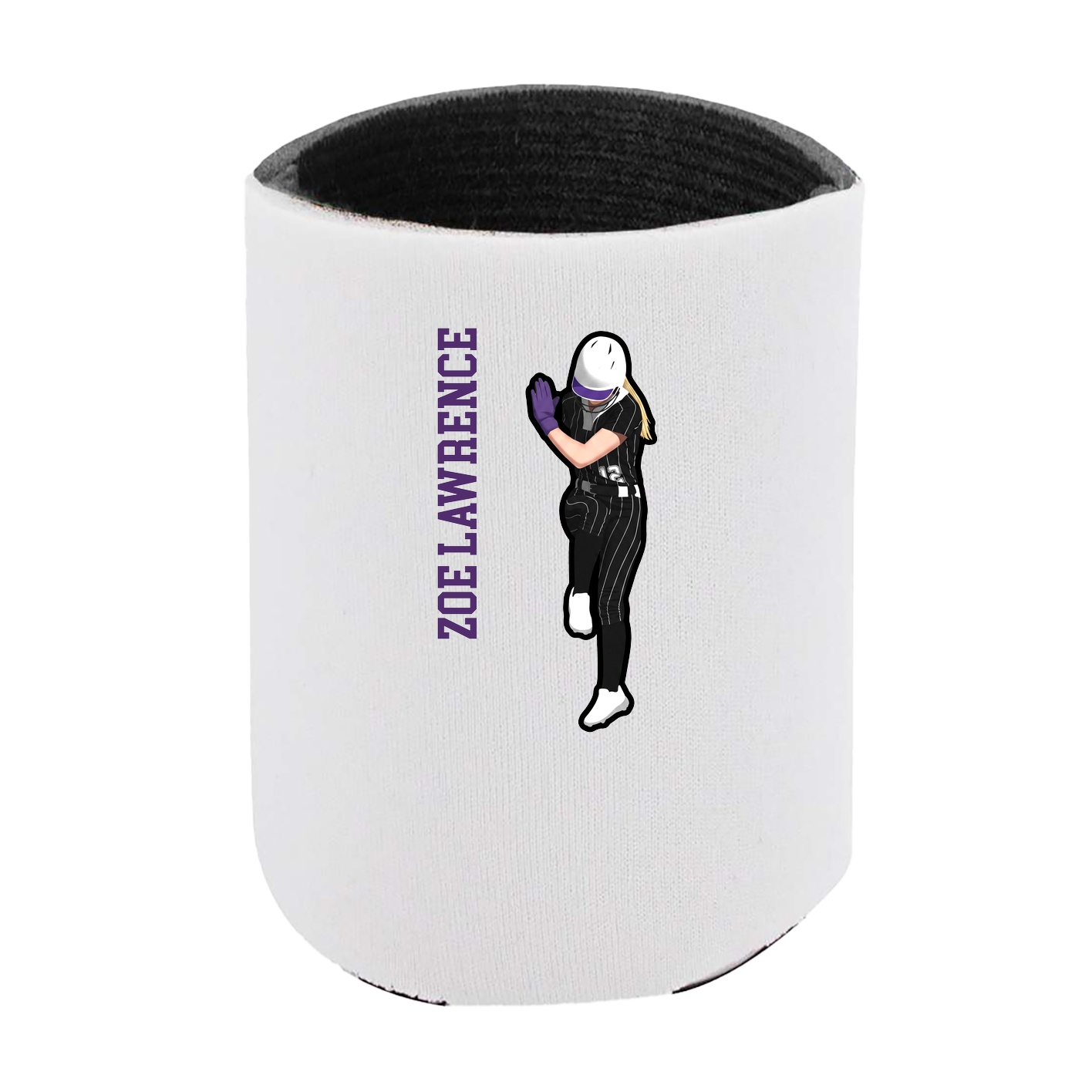 Can Holder — Name Vertical in White