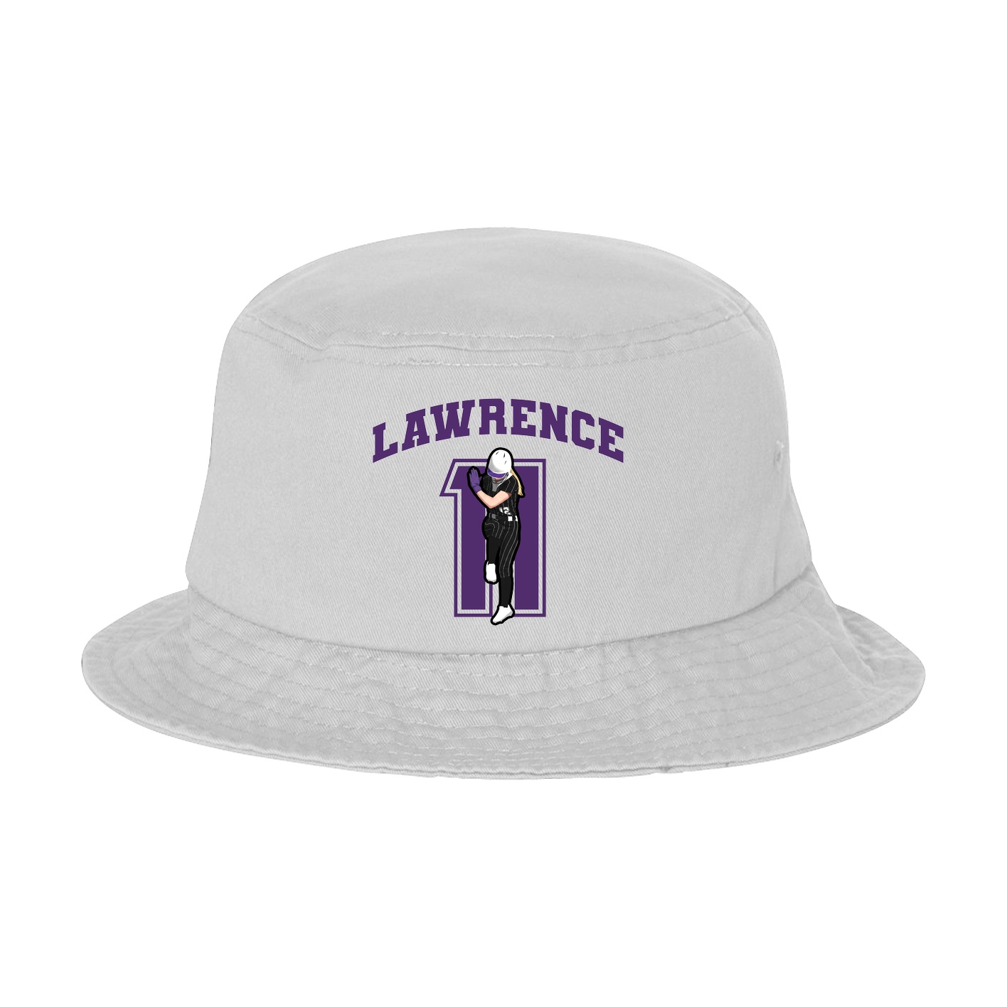 Bucket Cap — Number in White