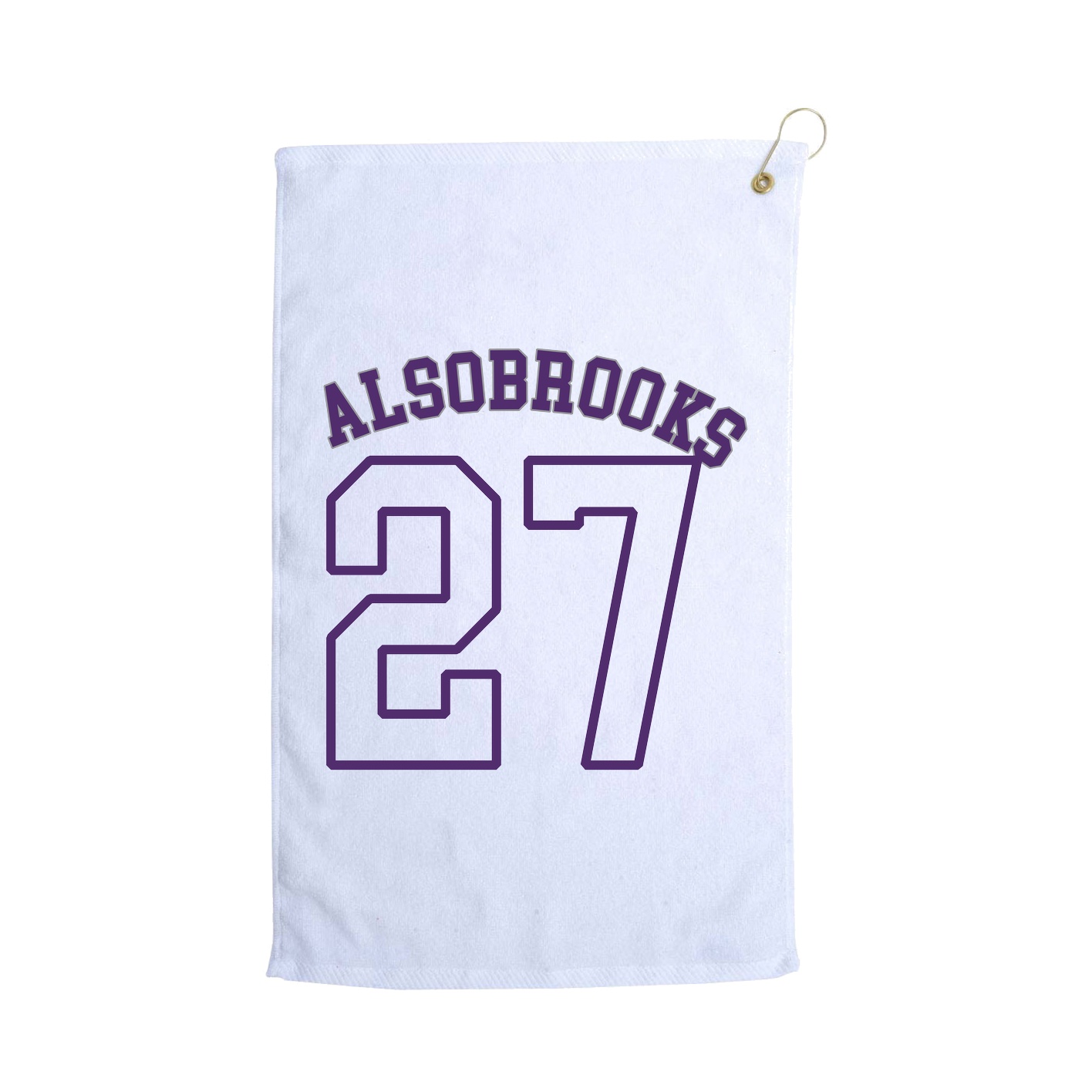 Golf Towel — Shirsey Arch in White