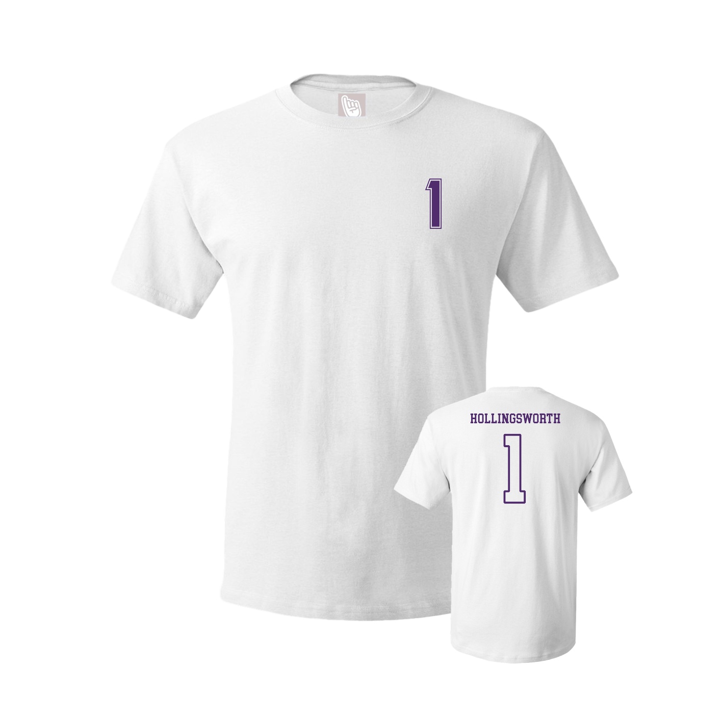 Youth Tee — Chest Back in White