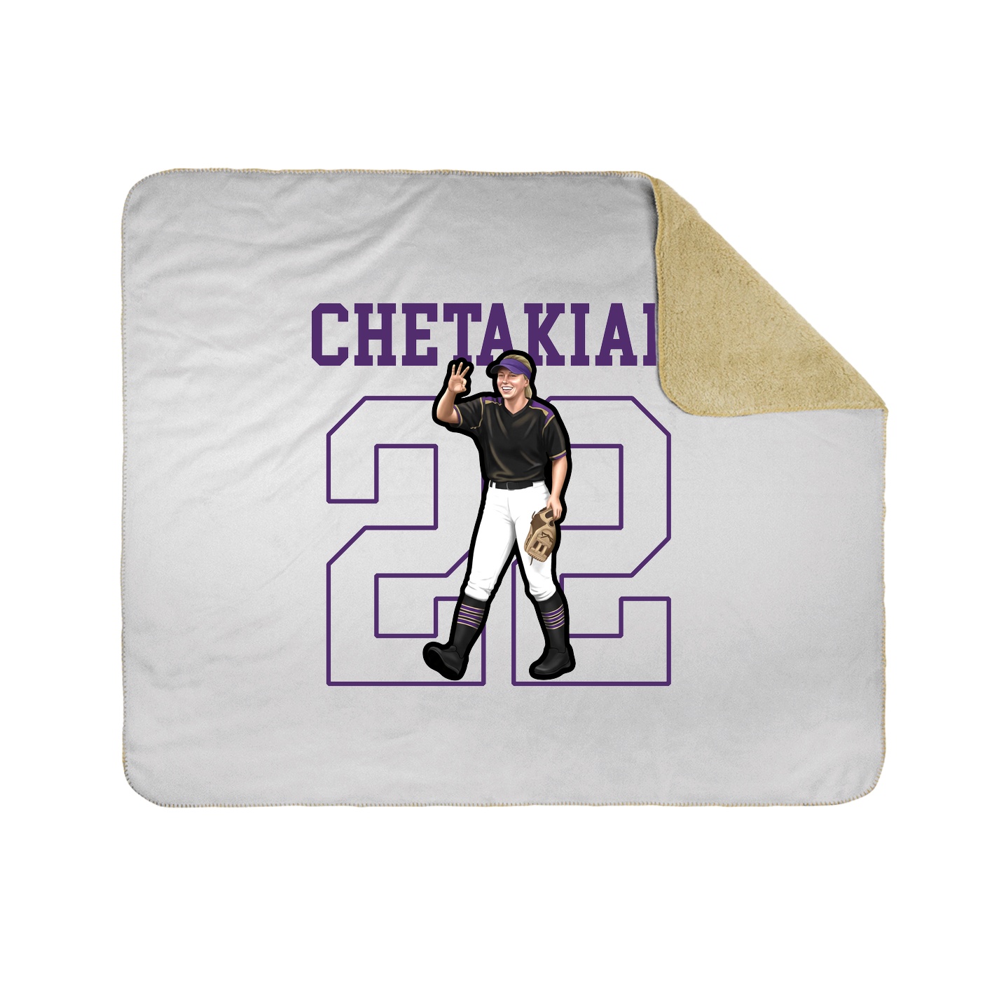 Throw Blanket — Shirsey in White
