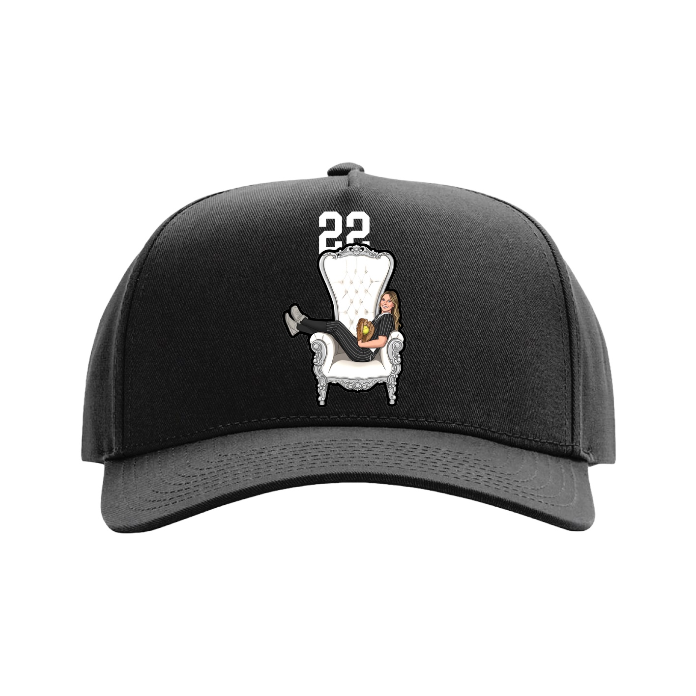 Full Fabric Five-Panel Champ Cap