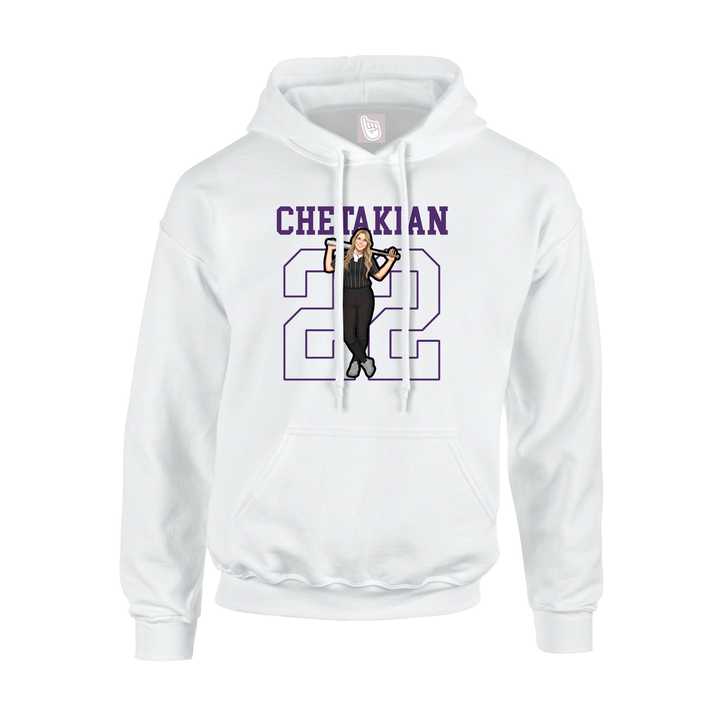 Hoodie — Shirsey in White