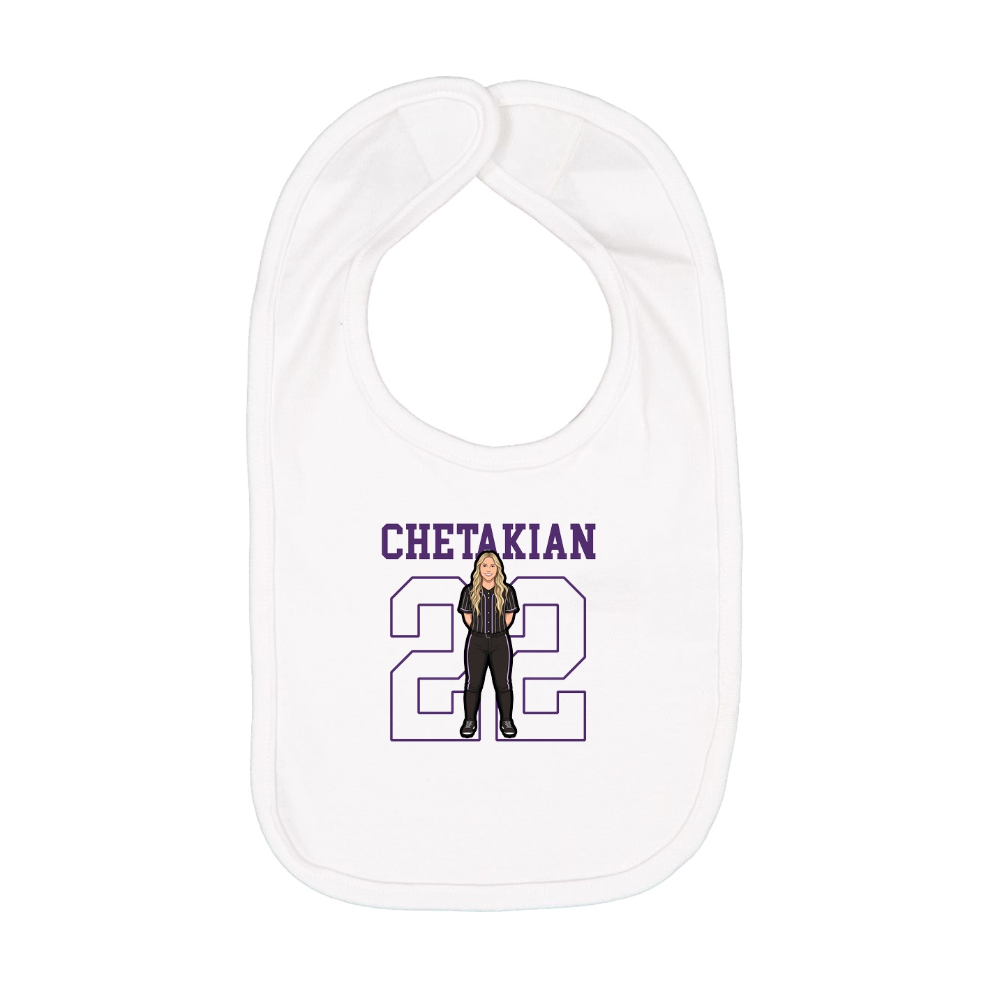 Infant Bib — Shirsey in White