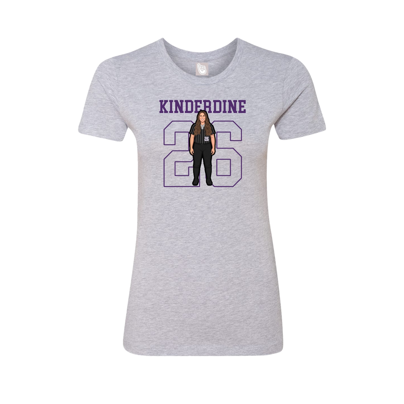 Fitted Women's Tee — Shirsey in Grey
