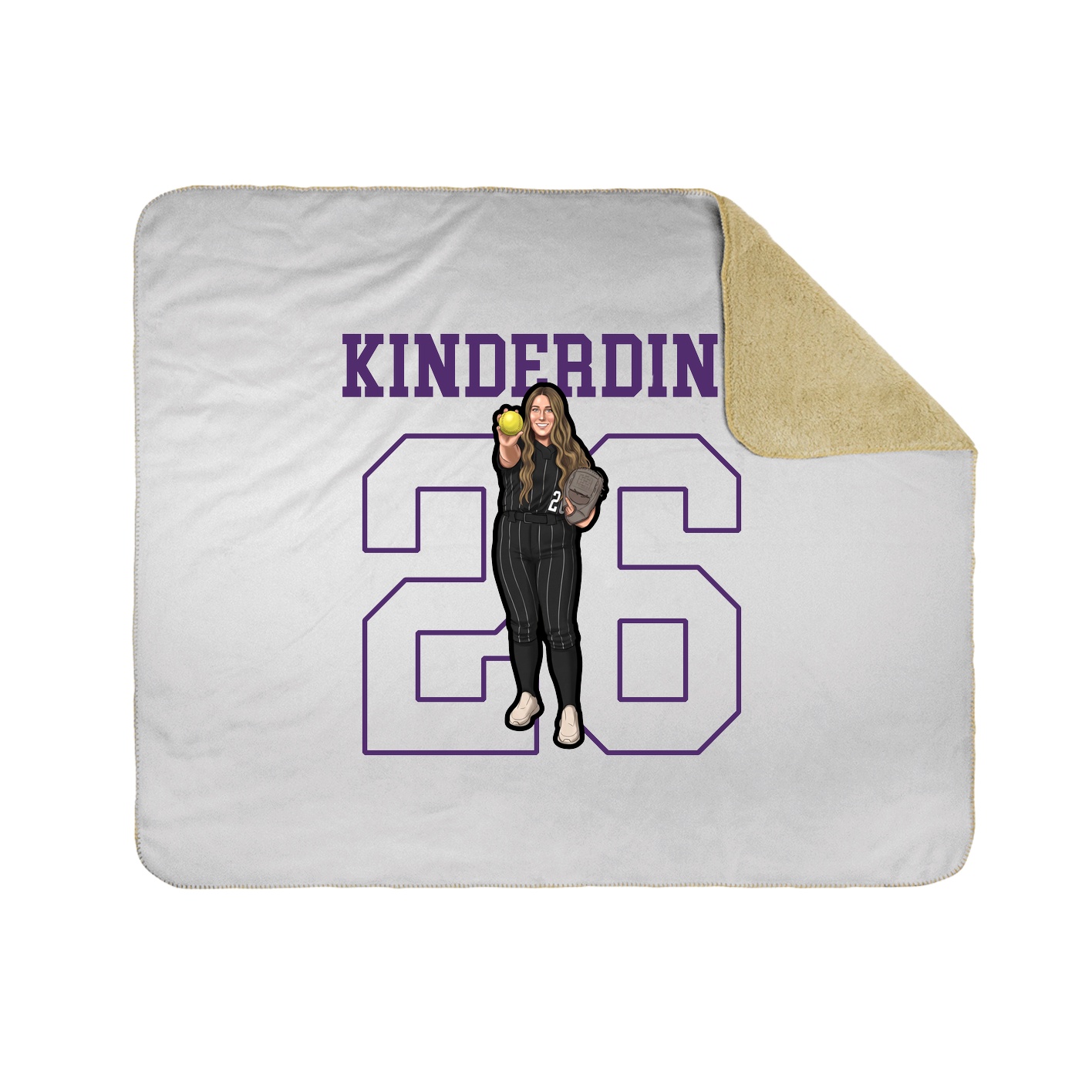 Throw Blanket — Shirsey in White