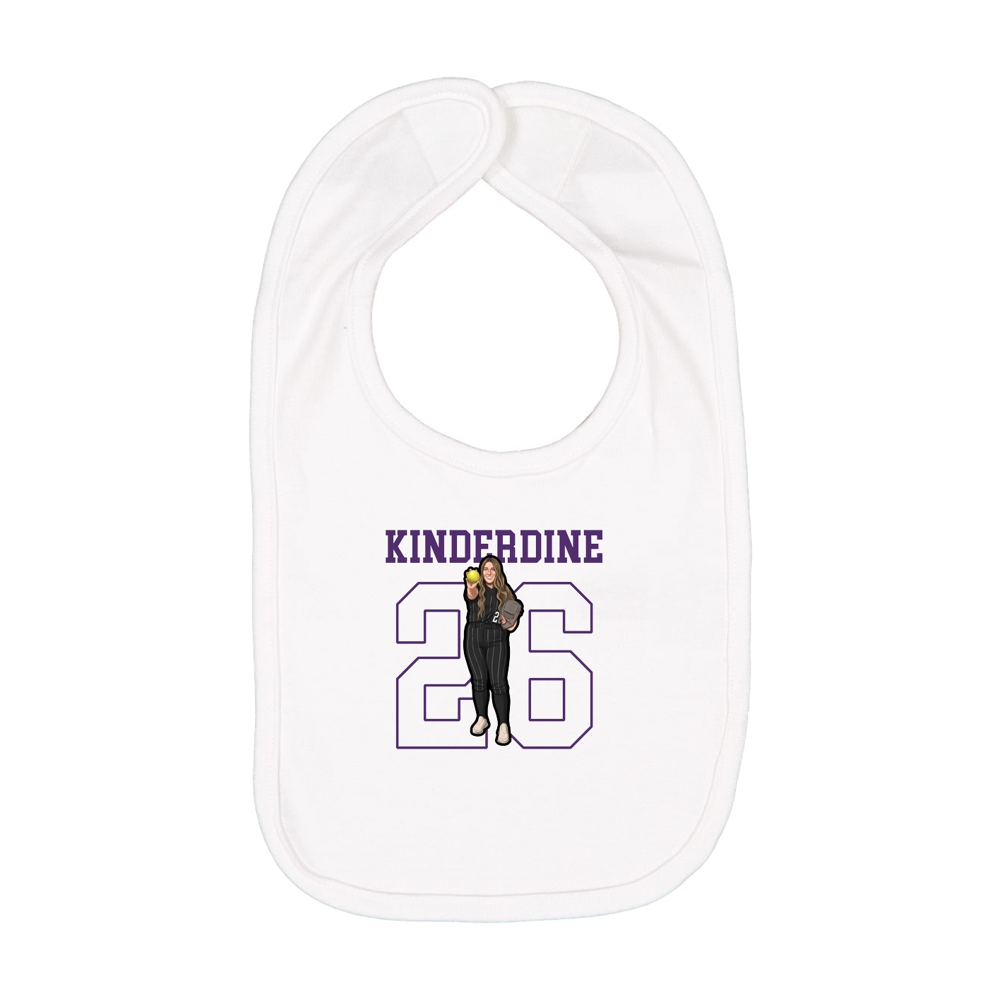Infant Bib — Shirsey in White