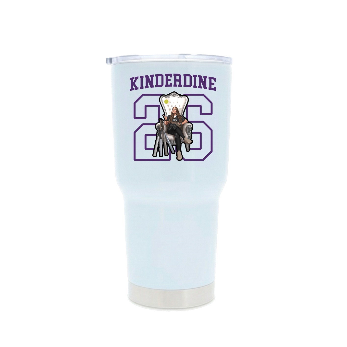 30oz Stainless Steel Tumbler — Shirsey in White