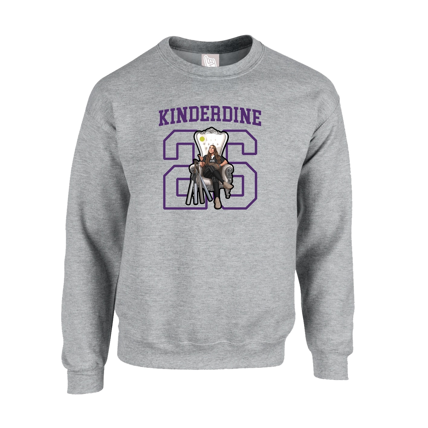 Fleece Crew — Shirsey in Grey