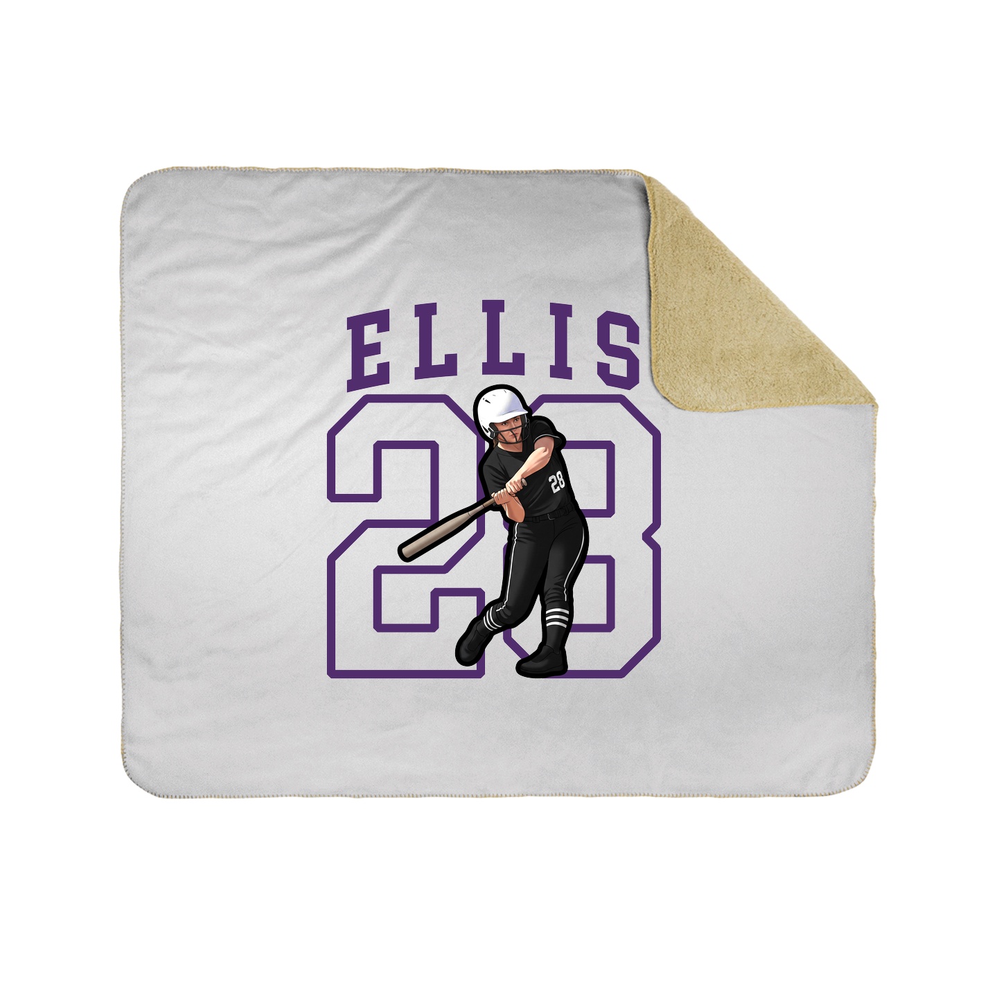 50x60 Sherpa Lined Throw Blanket