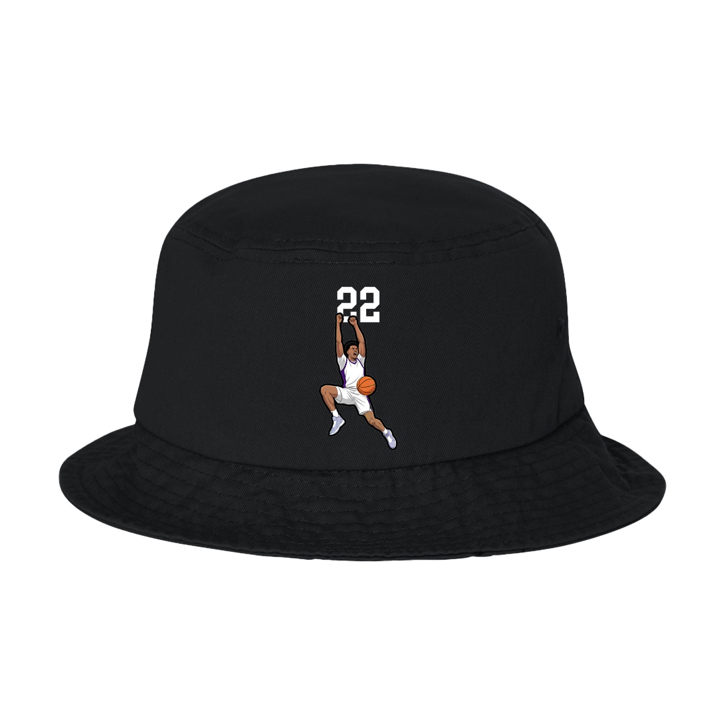 Bucket Cap — Number Top in Black