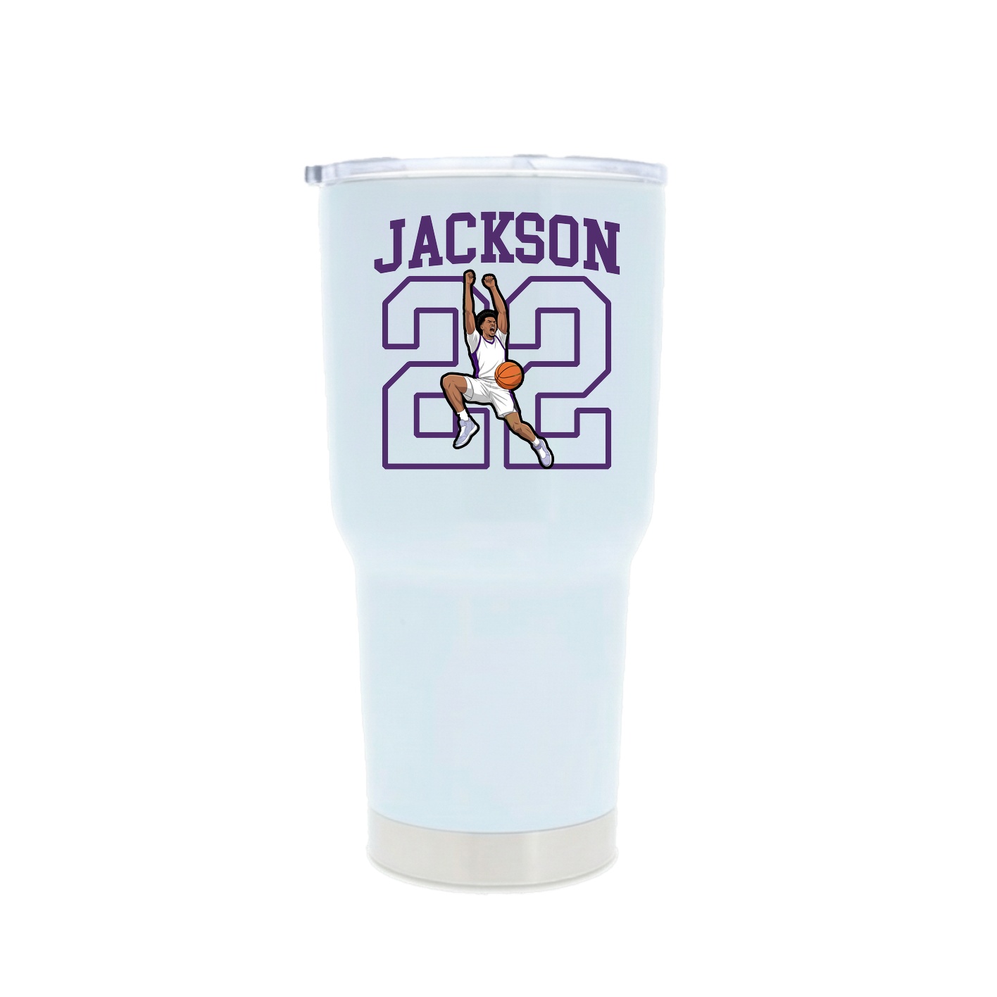 30oz Stainless Steel Tumbler — Shirsey in White