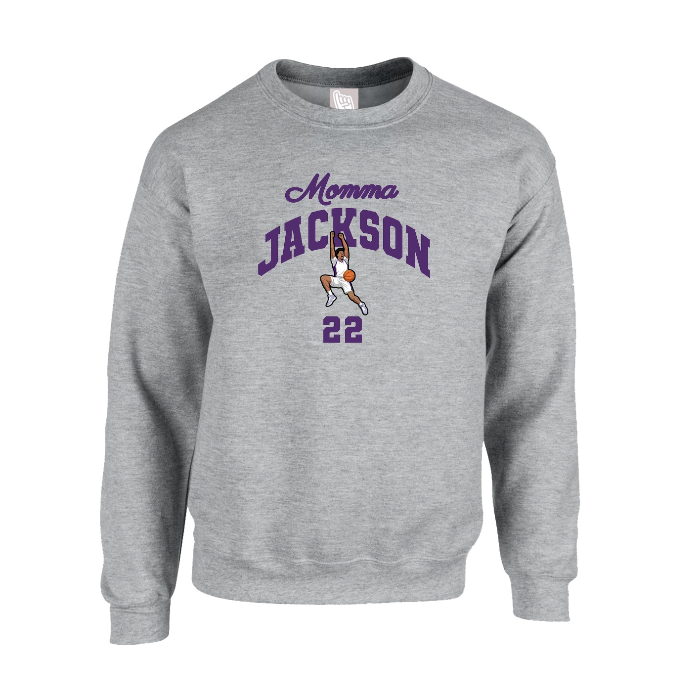 Fleece Crew — Mothers Day Arch in Grey