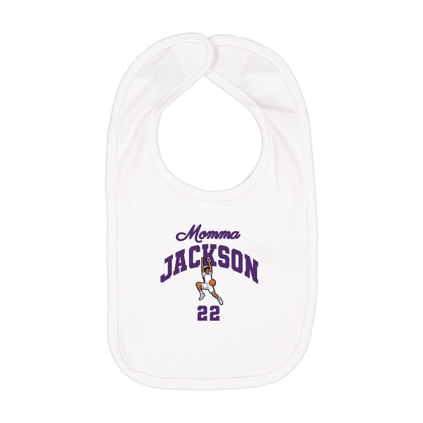 Infant Bib — Mothers Day Arch in White