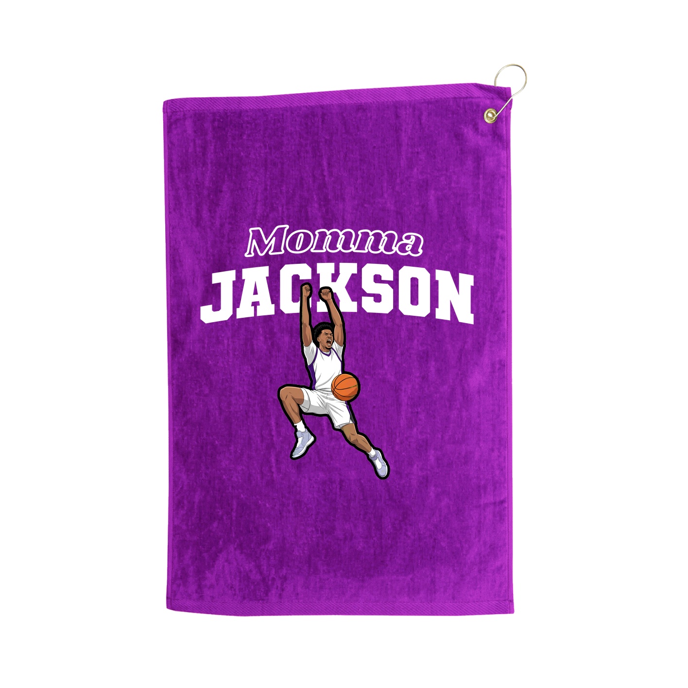 Golf Towel — Mothers Day Block in Purple
