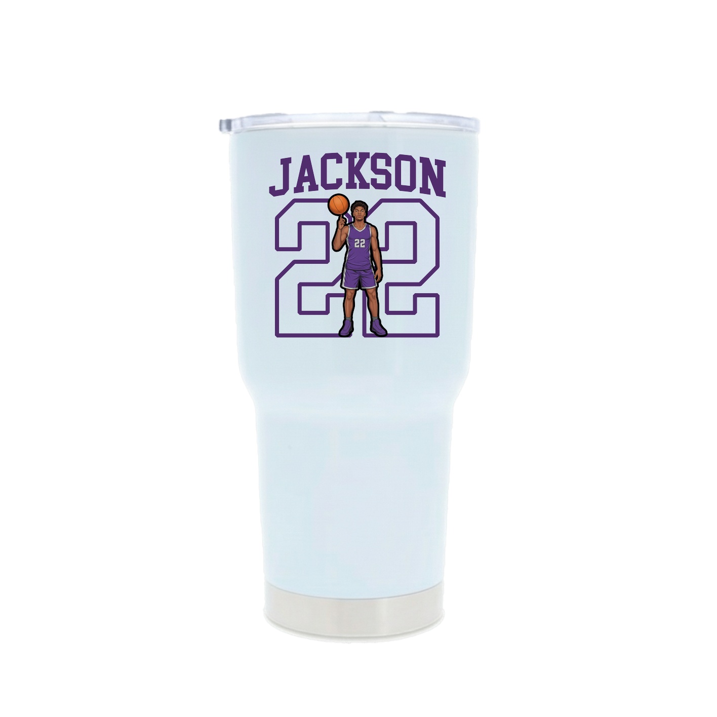 30oz Stainless Steel Tumbler — Shirsey in White