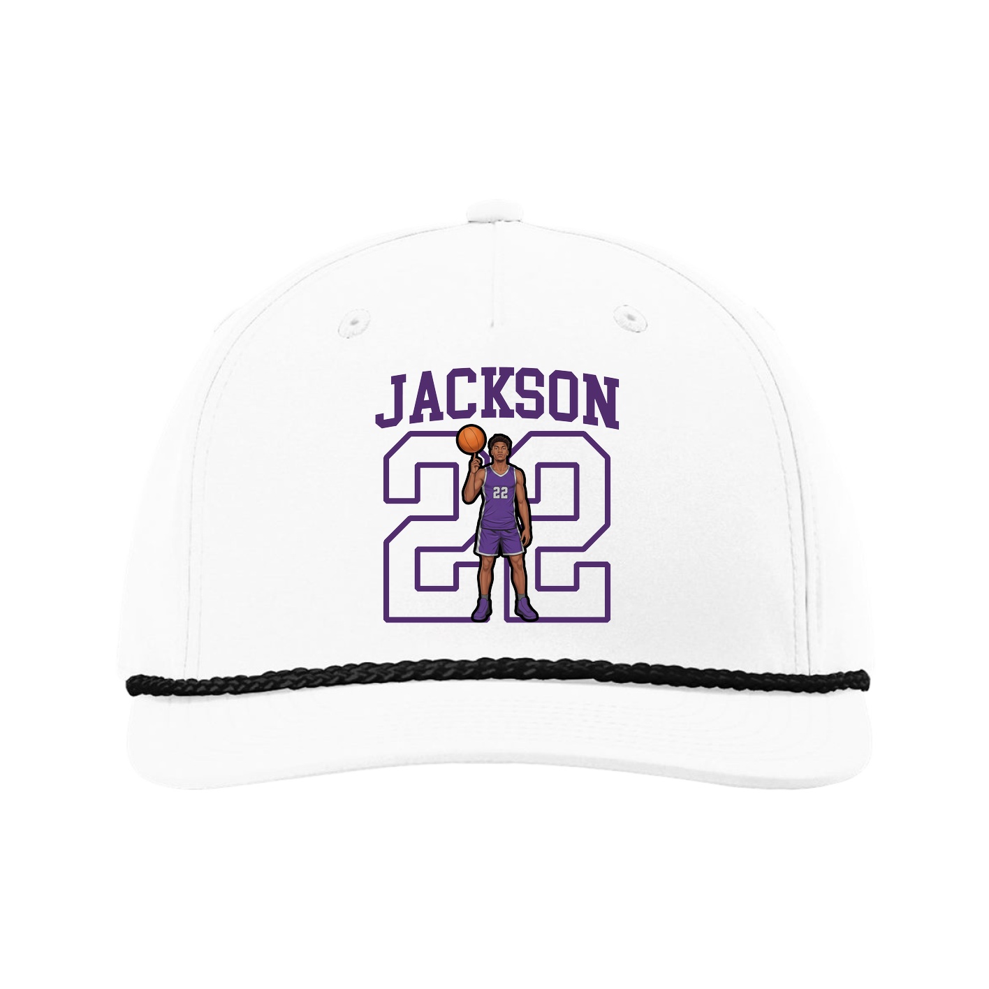 Five-Panel Classic Rope Cap — Shirsey in White