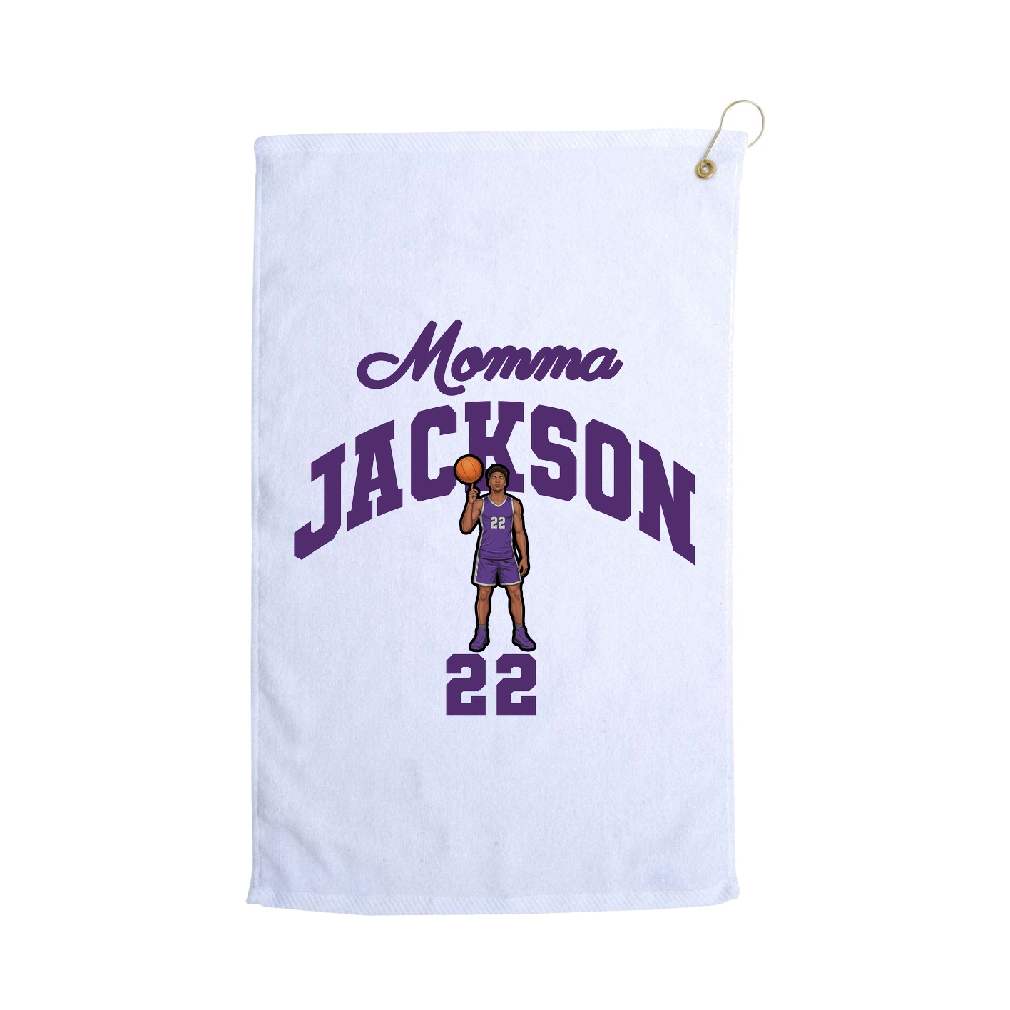 Golf Towel — Mothers Day Arch in White